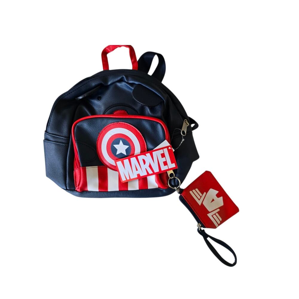Marvel Captain America Mini Backpack With Coin Purse NWT